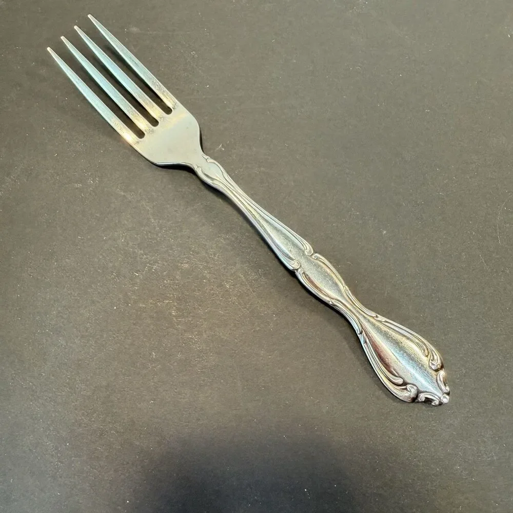 4 Pcs Oneida Community CANTATA Glossy Stainless Dinner Forks Knives Flatware